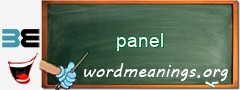 WordMeaning blackboard for panel